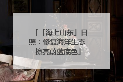「海上山东」日照：修复海洋生态 擦亮蔚蓝底色