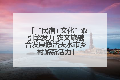 “民宿+文化”双引擎发力 农文旅融合发展激活天水市乡村游新活力