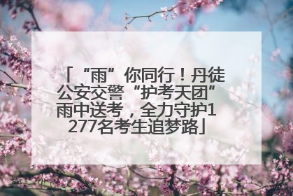 “雨”你同行！丹徒公安交警“护考天团”雨中送考，全力守护1277名考生追梦路