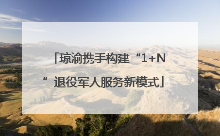 琼渝携手构建“1+N”退役军人服务新模式