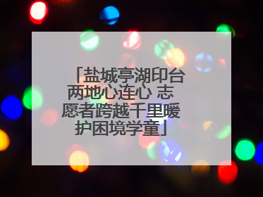 盐城亭湖印台两地心连心 志愿者跨越千里暖护困境学童