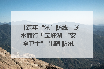 筑牢“汛”防线｜逆水而行！宝峰湖 “安全卫士” 出鞘 防汛应急再添硬核力量