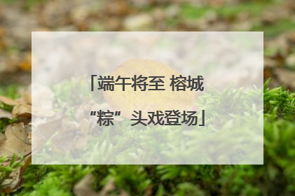 端午将至 榕城“粽”头戏登场