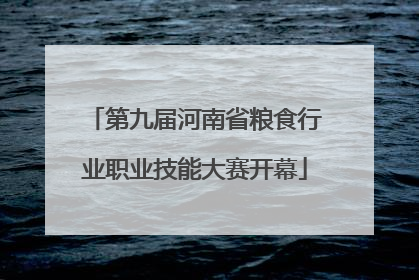 第九届河南省粮食行业职业技能大赛开幕