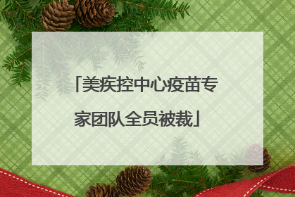 美疾控中心疫苗专家团队全员被裁