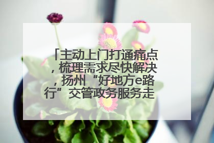 主动上门打通痛点，梳理需求尽快解决，扬州“好地方e路行”交管政务服务走进规上企业