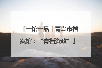 一馆一品丨青岛市档案馆：“青档资政”