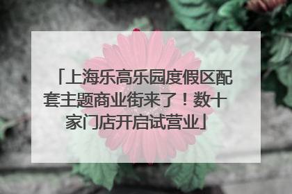 上海乐高乐园度假区配套主题商业街来了！数十家门店开启试营业