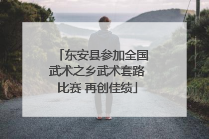 东安县参加全国武术之乡武术套路比赛 再创佳绩