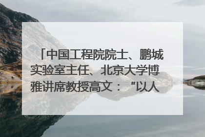 中国工程院院士、鹏城实验室主任、北京大学博雅讲席教授高文：“以人为本 智能向善” 推动文化与科技相生相促｜聚焦2025文化强国建设高峰论坛