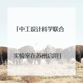 中工设计科学联合实验室在苏州启用
