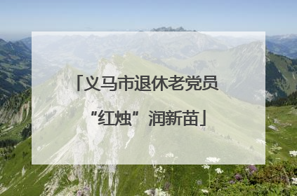 义马市退休老党员“红烛”润新苗