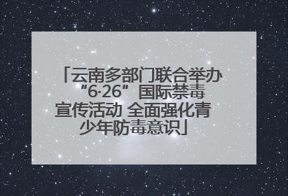 云南多部门联合举办“6·26”国际禁毒宣传活动 全面强化青少年防毒意识