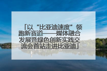 以“比亚迪速度”领跑新赛道——媒体融合发展暨绿色创新实践交流会首站走进比亚迪