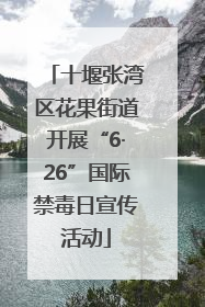 十堰张湾区花果街道开展“6·26”国际禁毒日宣传活动