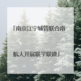 南京江宁城管联合南航大开展联学联建
