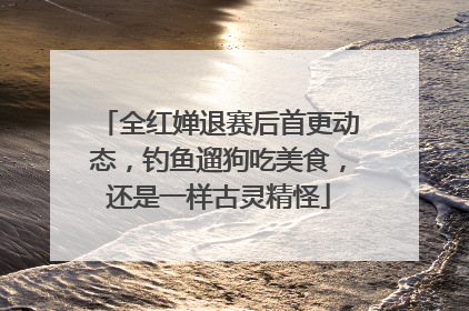 全红婵退赛后首更动态，钓鱼遛狗吃美食，还是一样古灵精怪