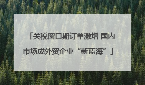 关税窗口期订单激增 国内市场成外贸企业“新蓝海”