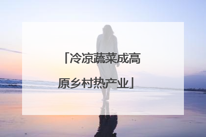 冷凉蔬菜成高原乡村热产业