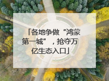 各地争做“鸿蒙第一城”，抢夺万亿生态入口