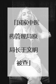 国家中医药管理局原局长于文明被查