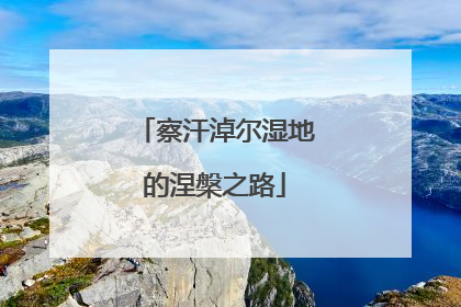 察汗淖尔湿地的涅槃之路