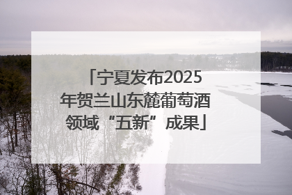 宁夏发布2025年贺兰山东麓葡萄酒领域“五新”成果
