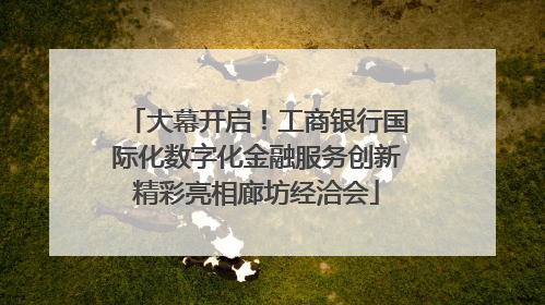 大幕开启！工商银行国际化数字化金融服务创新精彩亮相廊坊经洽会