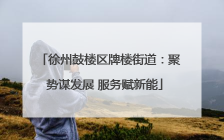 徐州鼓楼区牌楼街道：聚势谋发展 服务赋新能