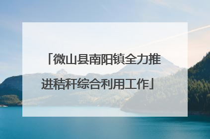 微山县南阳镇全力推进秸秆综合利用工作