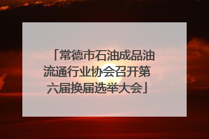 常德市石油成品油流通行业协会召开第六届换届选举大会