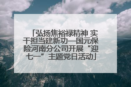 弘扬焦裕禄精神 实干担当建新功—国元保险河南分公司开展“迎七一”主题党日活动