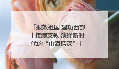 报效祖国 建功西部丨接续支教 演绎新时代的“山海情深”