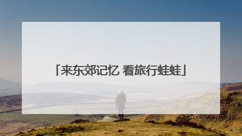 来东郊记忆 看旅行蛙蛙