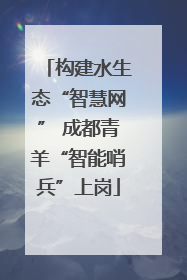 构建水生态“智慧网” 成都青羊“智能哨兵”上岗