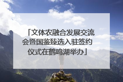 文体农融合发展交流会暨国鉴臻选入驻签约仪式在鹤鸣湖举办