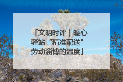 文明时评｜暖心驿站“精准配送”劳动淄博的温度