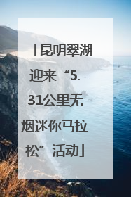 昆明翠湖迎来“5.31公里无烟迷你马拉松”活动