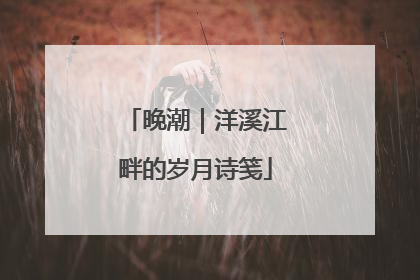 晚潮｜洋溪江畔的岁月诗笺
