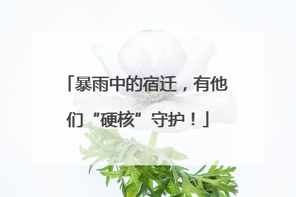 暴雨中的宿迁，有他们“硬核”守护！