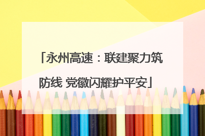 永州高速：联建聚力筑防线 党徽闪耀护平安