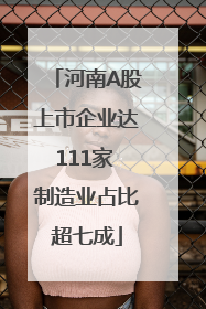 河南A股上市企业达111家 制造业占比超七成