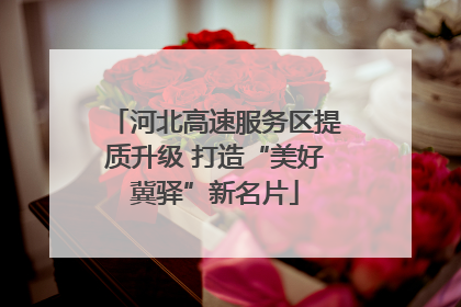 河北高速服务区提质升级 打造“美好冀驿”新名片