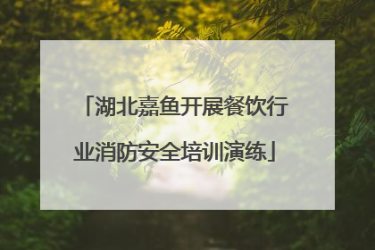 湖北嘉鱼开展餐饮行业消防安全培训演练