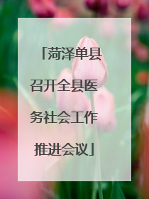 菏泽单县召开全县医务社会工作推进会议