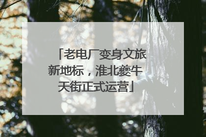 老电厂变身文旅新地标，淮北夔牛天街正式运营