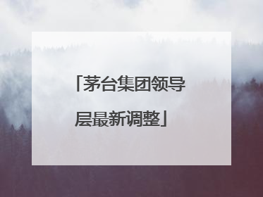 茅台集团领导层最新调整