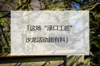 这场“渌口工匠”沙龙活动超有料