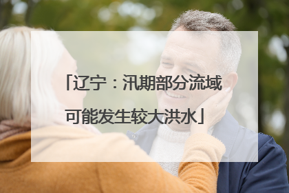 辽宁：汛期部分流域可能发生较大洪水