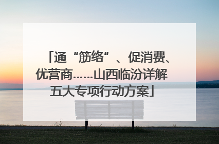 通“筋络”、促消费、优营商……山西临汾详解五大专项行动方案